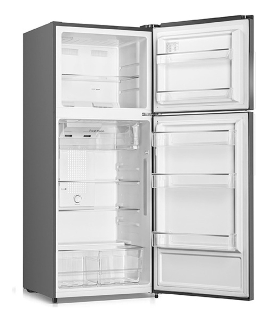 Heladera Briket 420l No Frost Inverter Freezer Superior Plateado