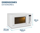 Microondas Digital Philco Mphdw23uap 900 W 23l Blanco