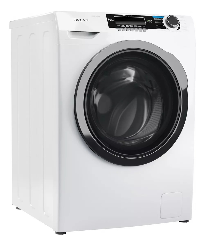 Lavarropas 10 Kg Blanco Drean Lfdr1012sb0 Inverter 1200 Rpm Blanco
