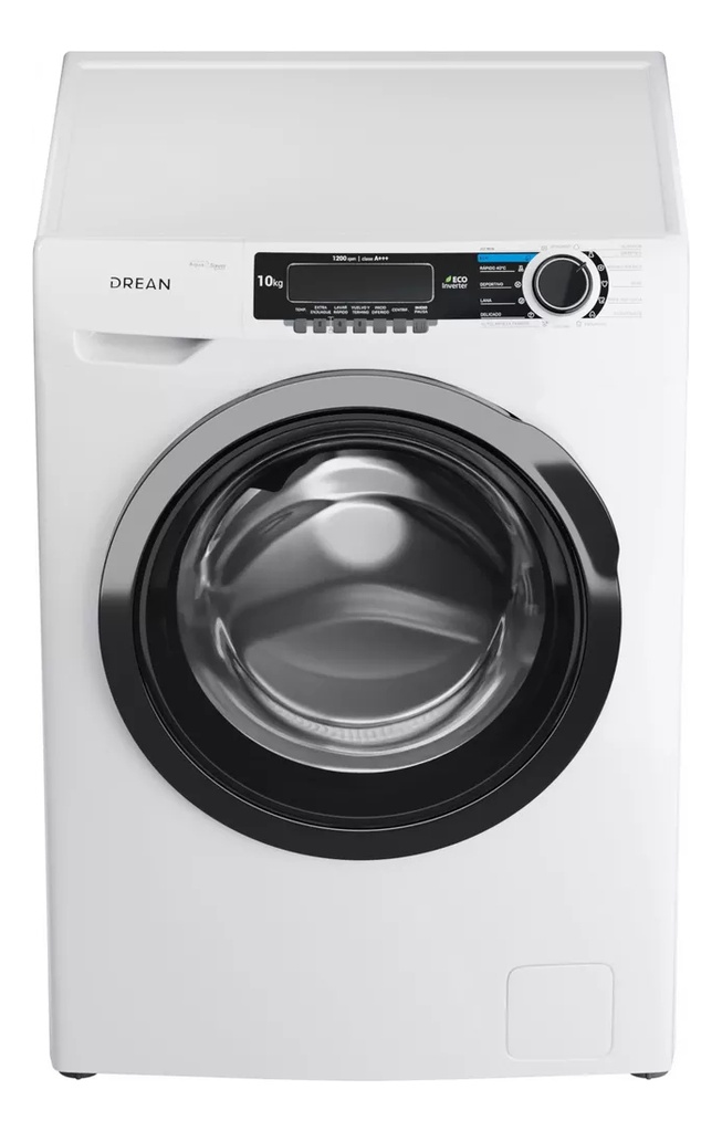 Lavarropas 10 Kg Blanco Drean Lfdr1012sb0 Inverter 1200 Rpm Blanco