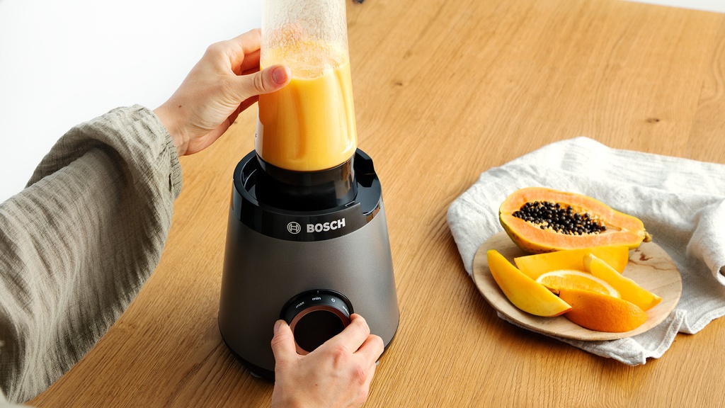 LICUADORA BOSCH MMB6177S 1200W CON VASO ACERO