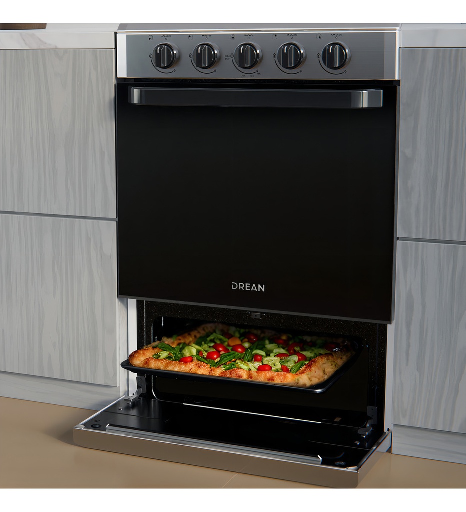 Cocina Multigas 56 Cm Inoxidable Drean Cd5602ai0 Gris Gris