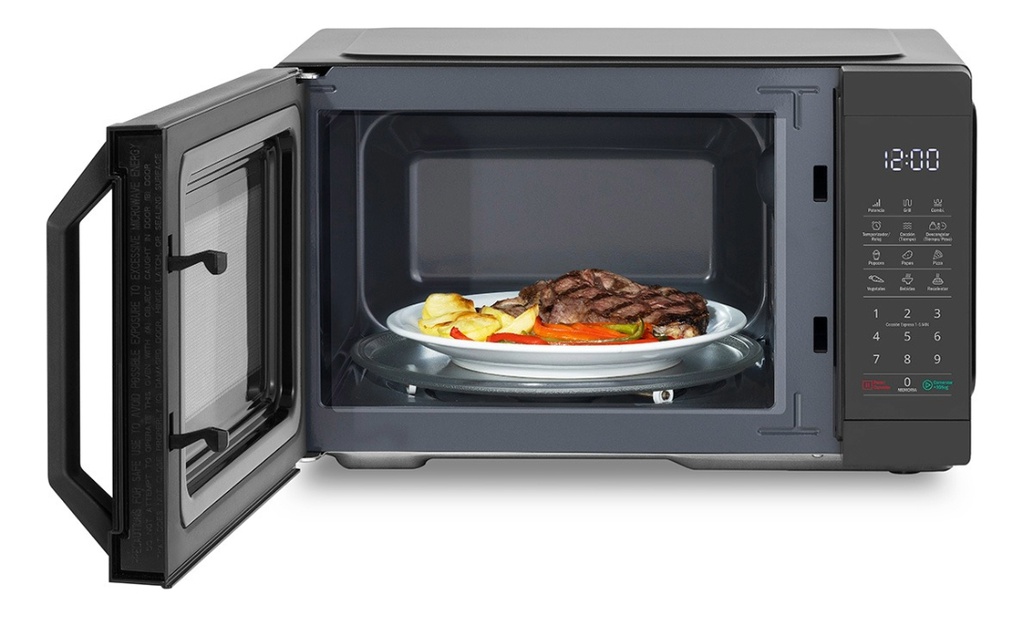 Microondas Atma Matdgb23uan 23litros Digital Con Grill Negro