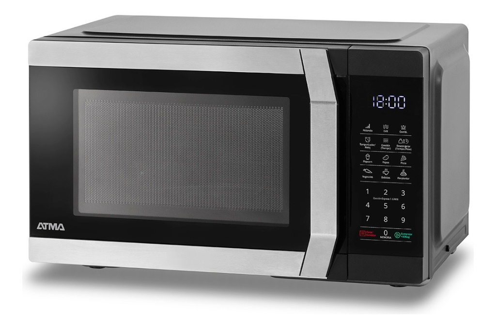 Microondas Atma Matdgb23uan 23litros Digital Con Grill Negro