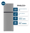 Heladera Philco Phct260x 244l Top Mount Cíclica Inox Gris