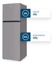 Heladera Philco Phct260x 244l Top Mount Cíclica Inox Gris