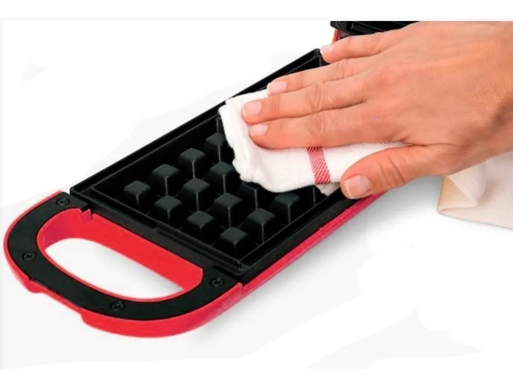 Atma Wa8110rp Waflera 2 Cavidades Antiadherente - Roja