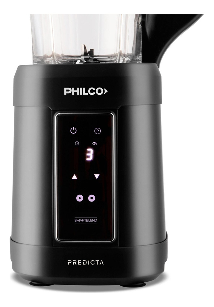 Licuadora De Vaso Digital Philco Lv24b3php 600w 1.75l Negro