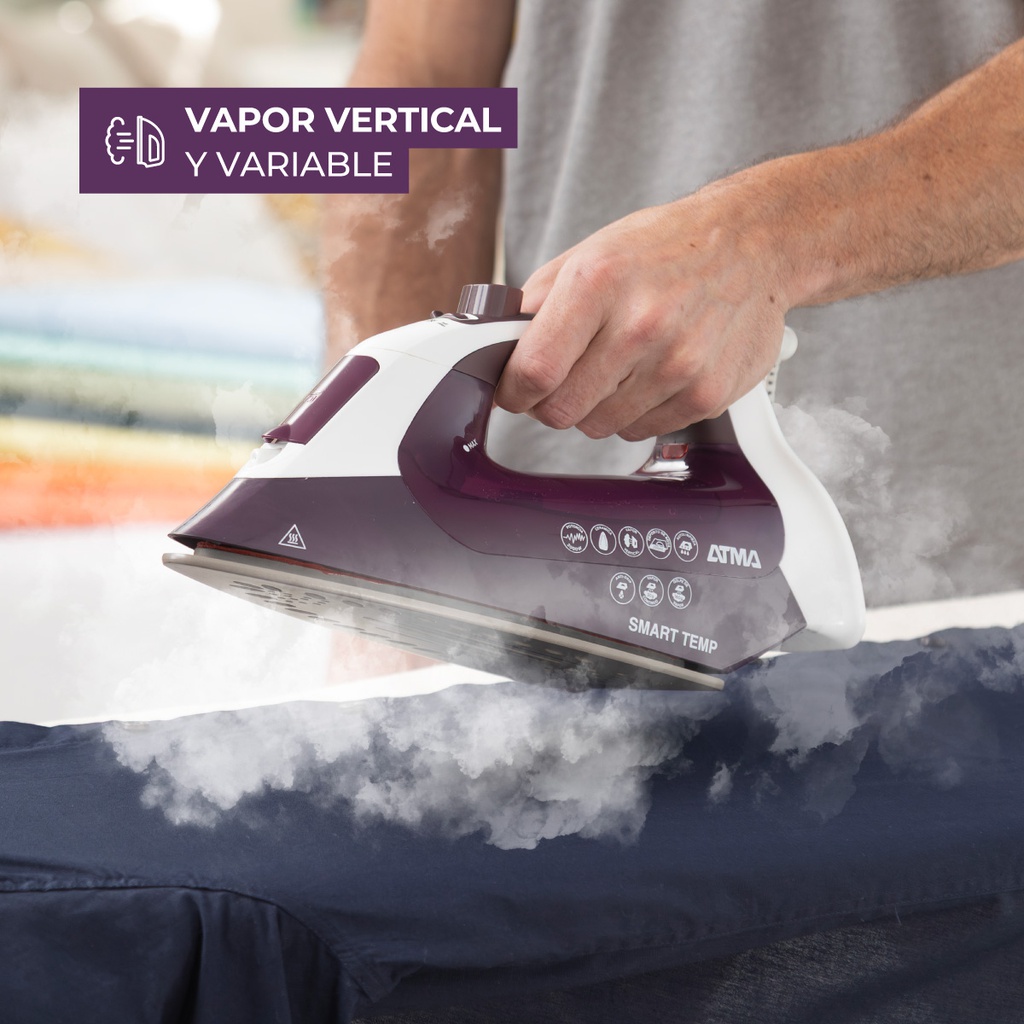 Plancha A Vapor Smart Pav2417 Violeta Oscuro 260ml Atma Violeta Oscuro