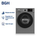 Lavarropas Inverter Bgh Bwfe06s24ar 6kg Frontal Silver Gris
