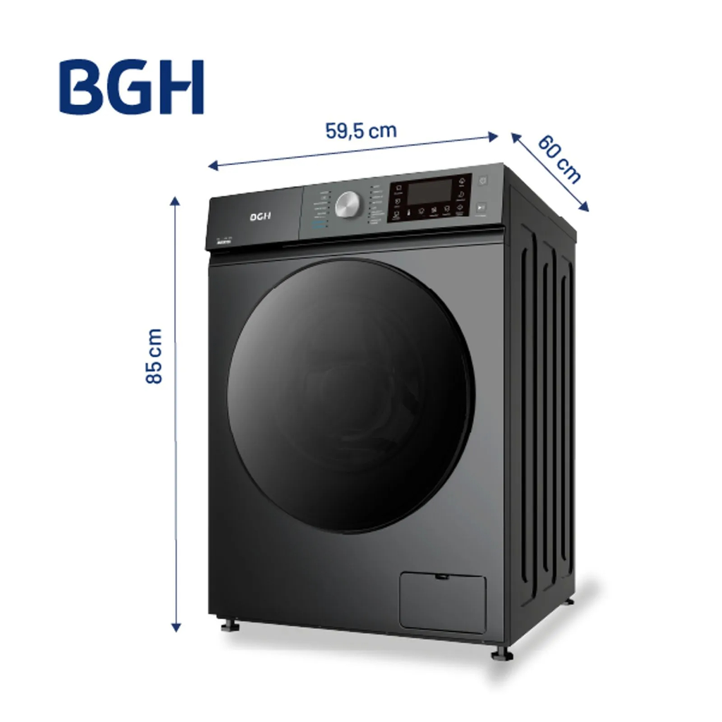 LAVARROPAS INVERTER BGH BWFS09S25AR 9KG SILVER
