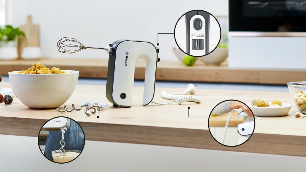 Batidora Bosch Mfq49300 Reposteria 850 W Blanca Blanco 51076004