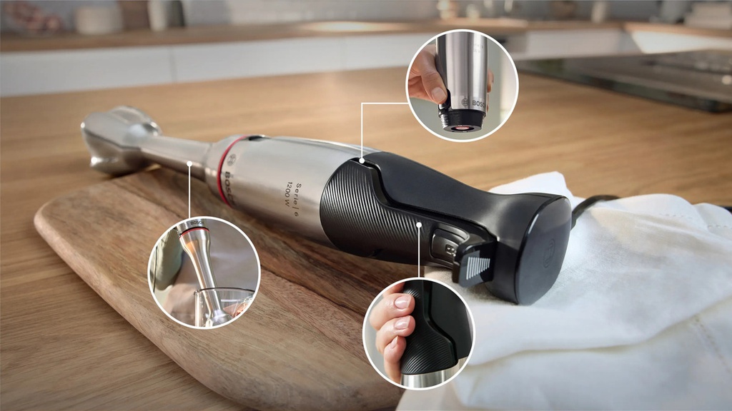 Mixer Bosch Msm6m831 Ergomaster 1200w Acero Inox