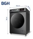 Lavarropas Bgh Bwfs09s25ar Inverter Frontal 9kg Silver Silver