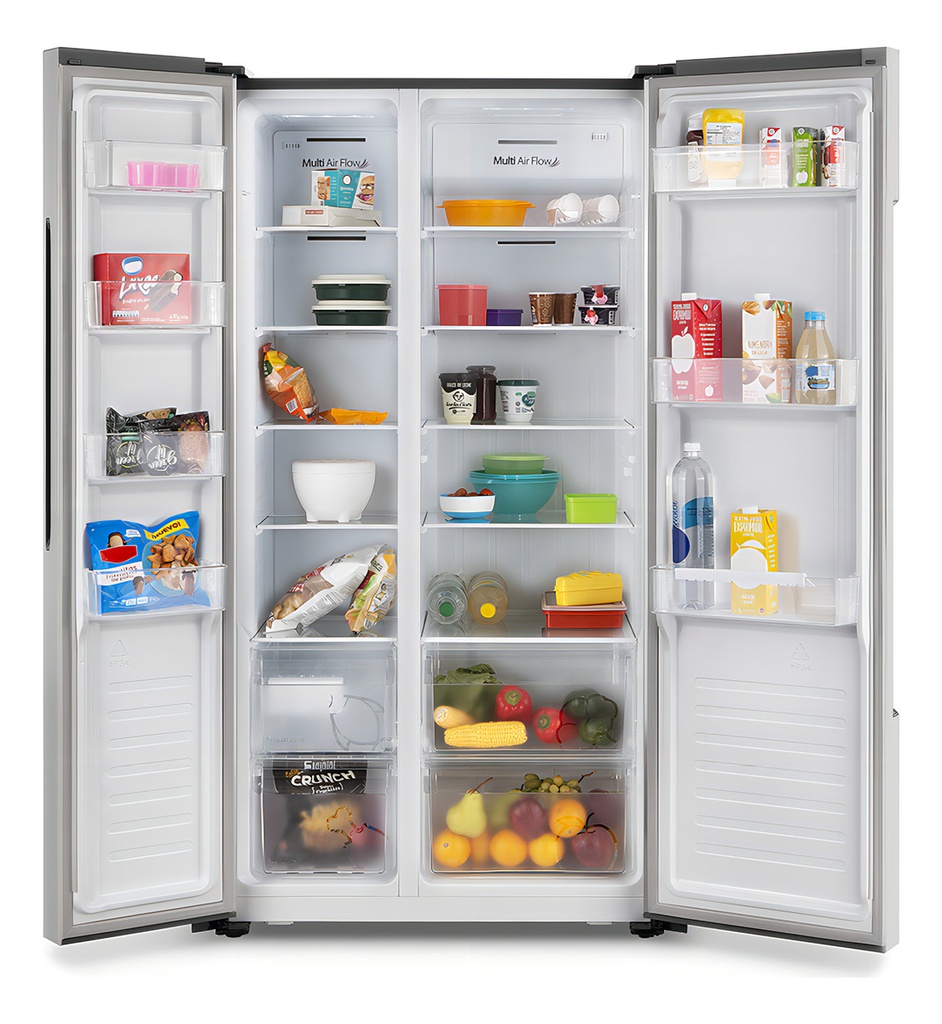 Heladera Sbs Philco Phsb555xt 555l No Frost Inox Plateado