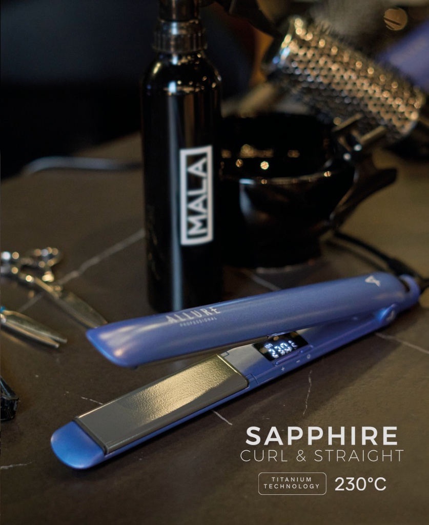 Planchita Para Pelo Allure Pl1020ap Titanium Ion Technology Azul