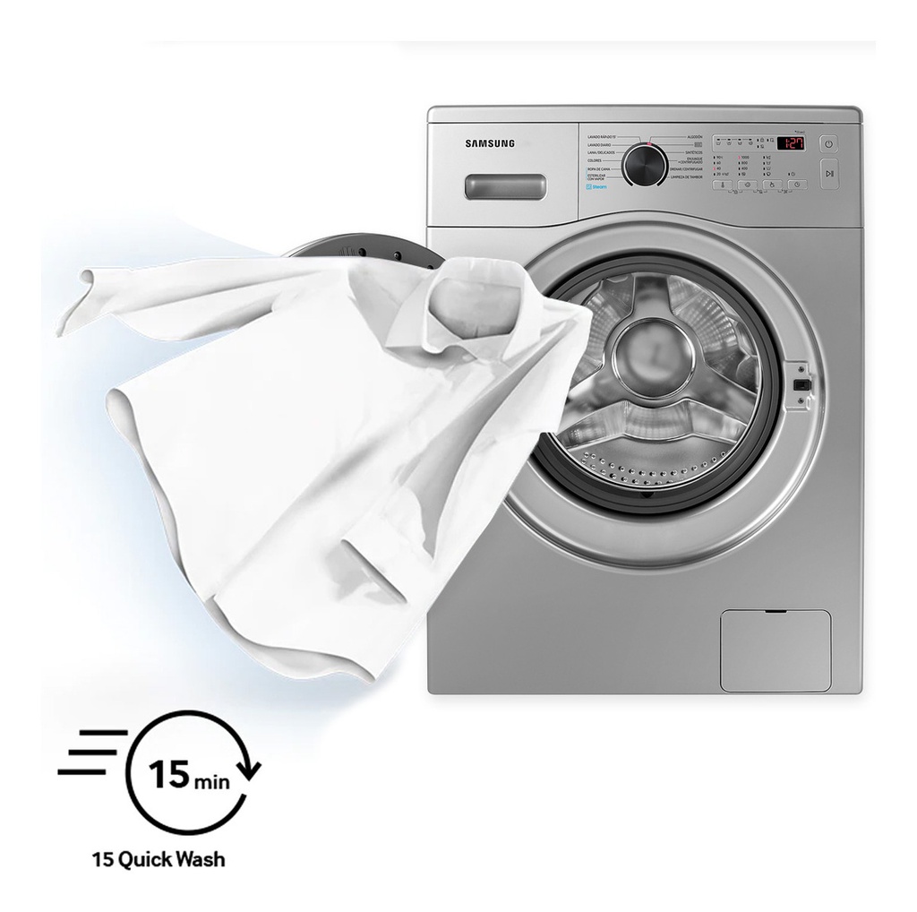 Lavarropas Automático Samsung Inverter 6.5 Kg Silver