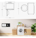 Lavarropas Samsung 6.5 K Ww65a4000ee Frontal Blanco Blanco