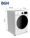 Lavarropas Bgh Bwfe08w24ar 8kg Inverter Frontal Blanco Blanco
