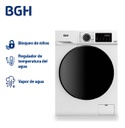 Lavarropas Bgh Bwfe08w24ar 8kg Inverter Frontal Blanco Blanco
