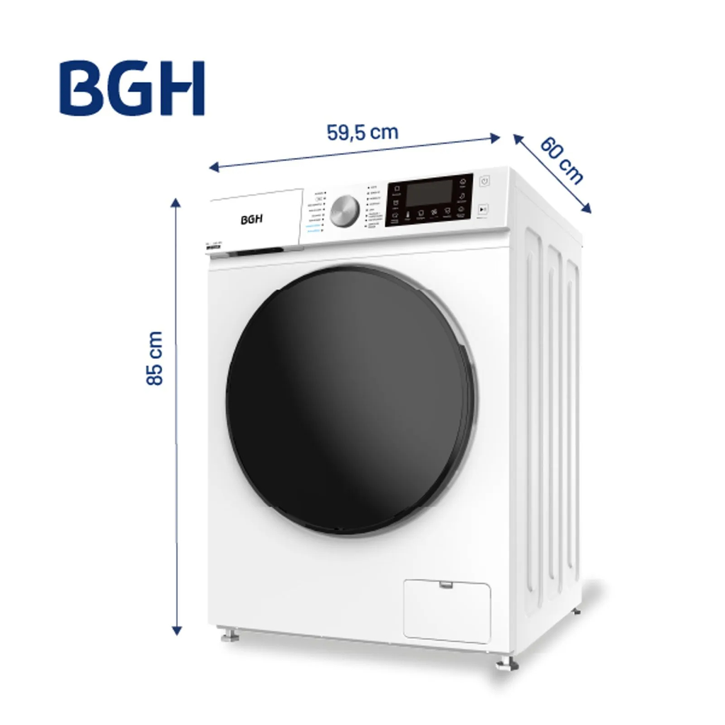 LAVARROPAS BGH BWFS09W25AR 9KG INVERTER BLANCO