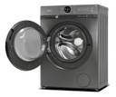 Lavarropas Inverter Midea Mf200w80wb/t-a1 8kg Titanium Gris Oscuro