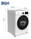 Lavarropas Bgh Bwfe06w24ar 6kg Inverter Frontal Blanco Blanco
