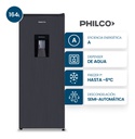 Heladera Philco Phsd170xd 170l Ciclica C/dispenser Inox Gris
