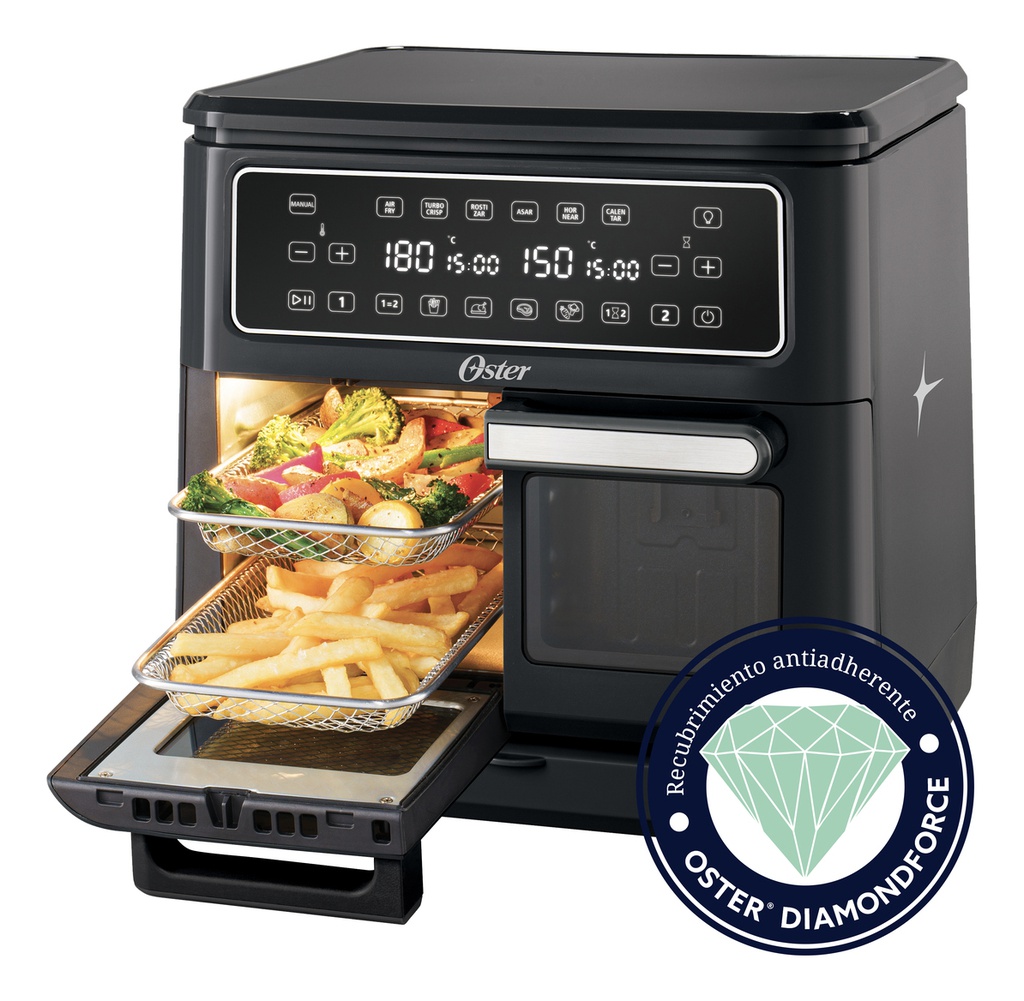 Freidora De Aire Oster Staf11mcddfar 11 Litros Flex Negra Negro