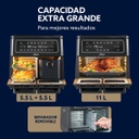 Freidora De Aire Oster Staf11mcddfar 11 Litros Flex Negra Negro