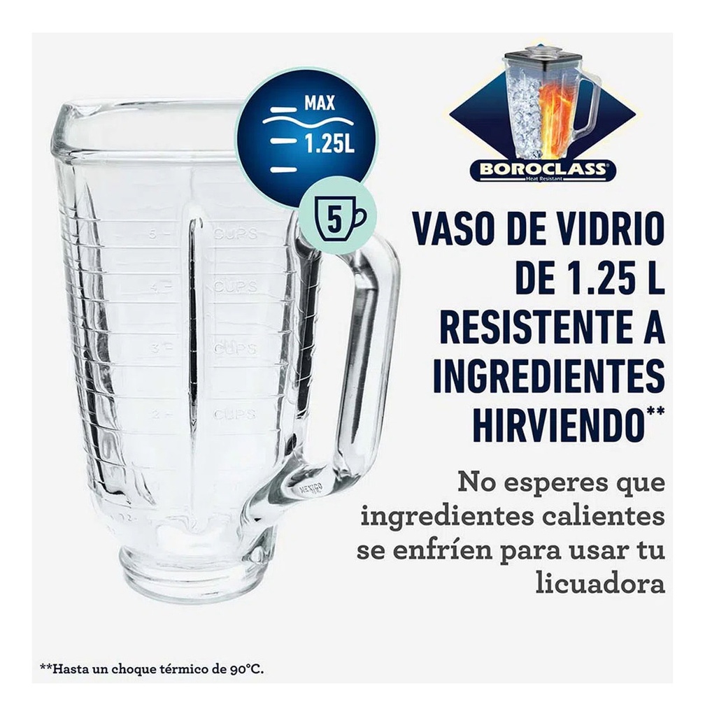 Licuadora Oster 4655 Jarra De Vidrio Color Acero Acero