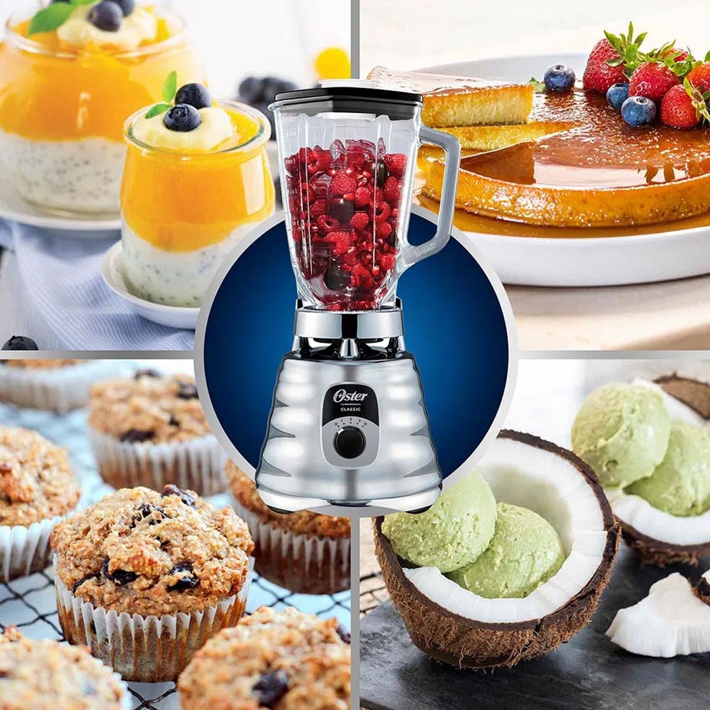Licuadora Oster 4655 Jarra De Vidrio Color Acero Acero