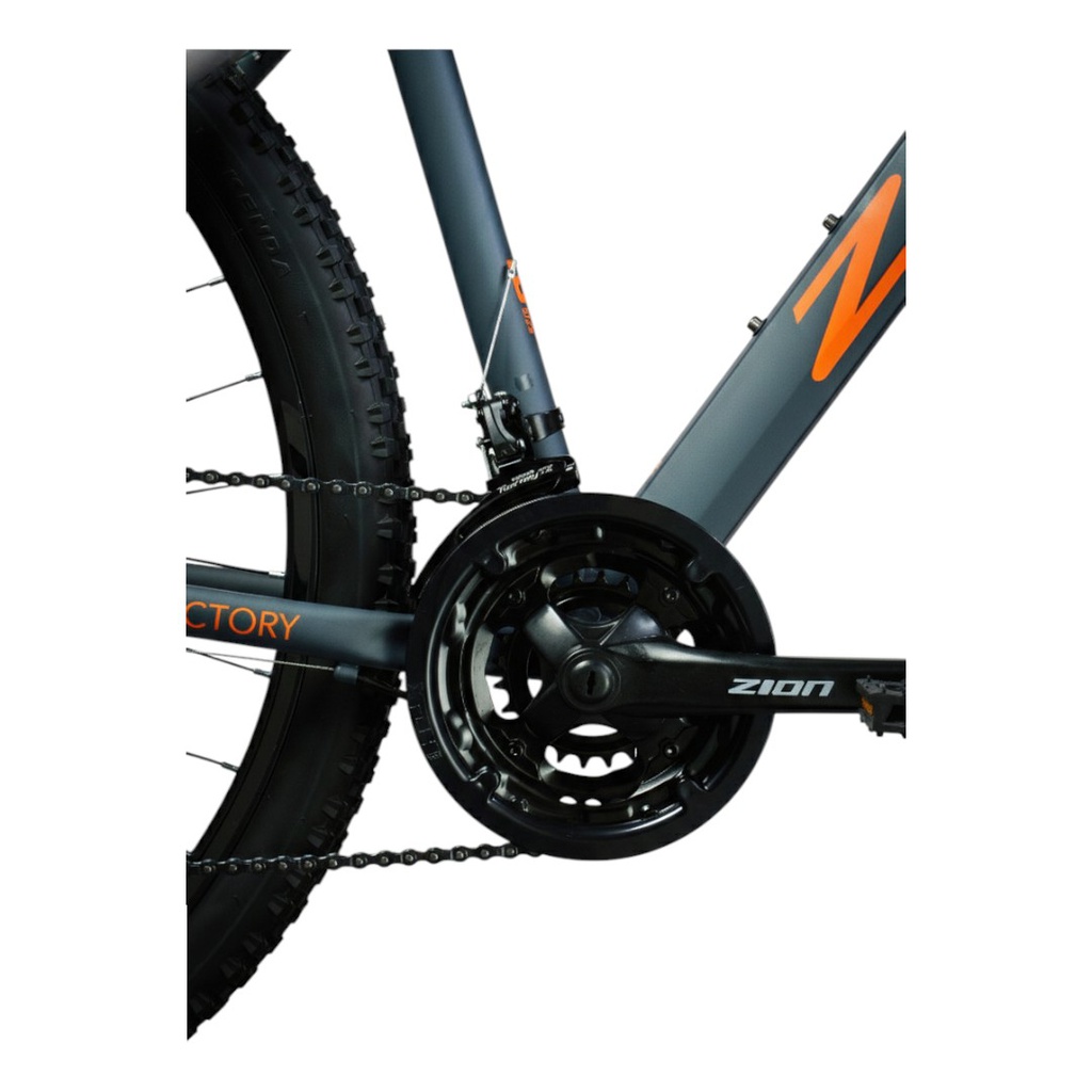BICICLETA ZION ASPRO GNR TALLE L GRIS NARANJA