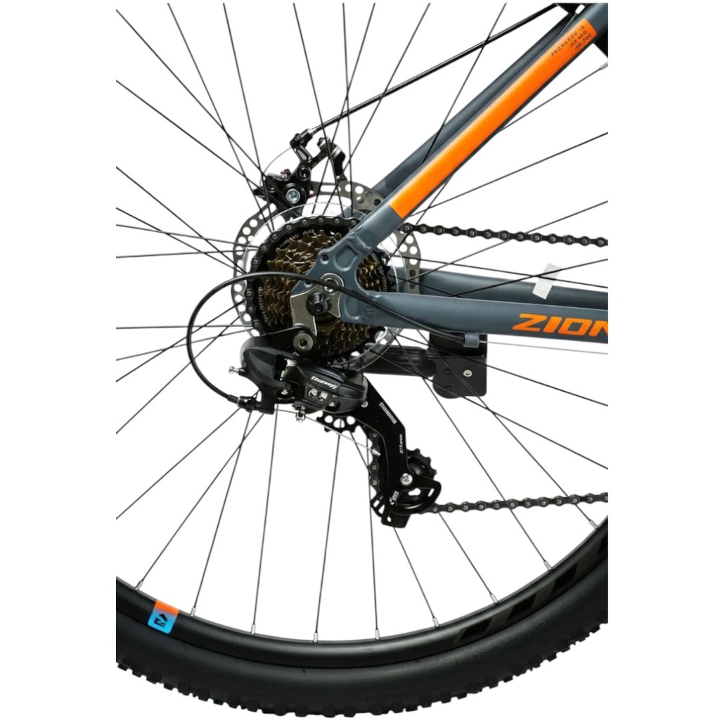 BICICLETA ZION ASPRO NR TALLE XL GRIS NARANJA