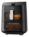 Freidora De Aire Digital Midea 11l Smart 2 Zonas Af-d211bar1 Negro
