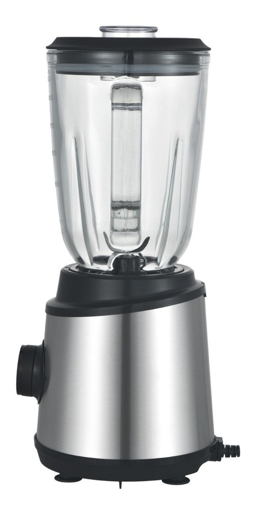 Licuadora Midea Inox Con Jarra De Vidrio 1,5 L. 800w Negro