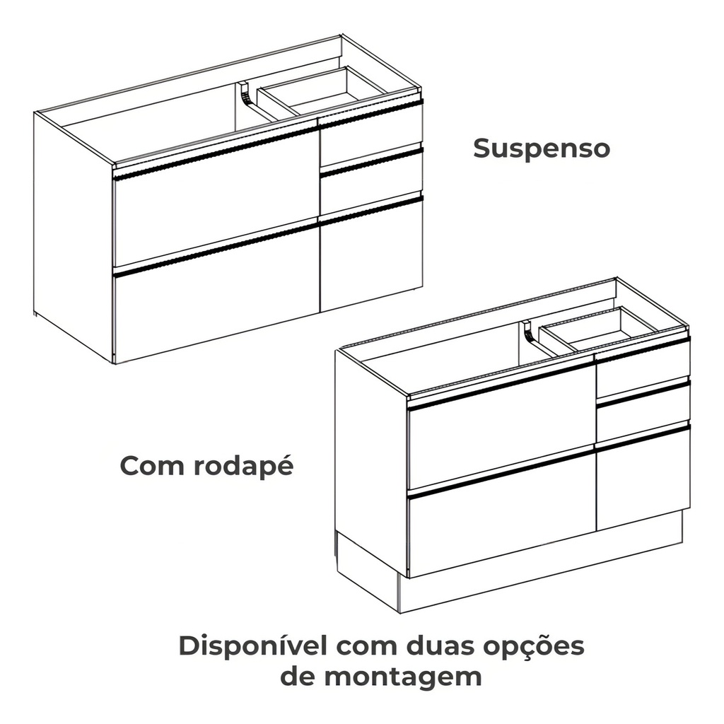 Bajo Mesada Kappesberg Maxxi G746-cnve 120cm Canela Verde Verde Y Canela