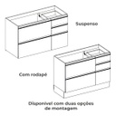 Bajo Mesada Kappesberg Maxxi G746-cnve 120cm Canela Verde Verde Y Canela