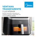 Freidora De Aire Midea Af-dw85bar1 8,5l Color Negro Negro