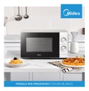 Microondas Midea 20l Mw-mn120war1 Mecanico Blanco