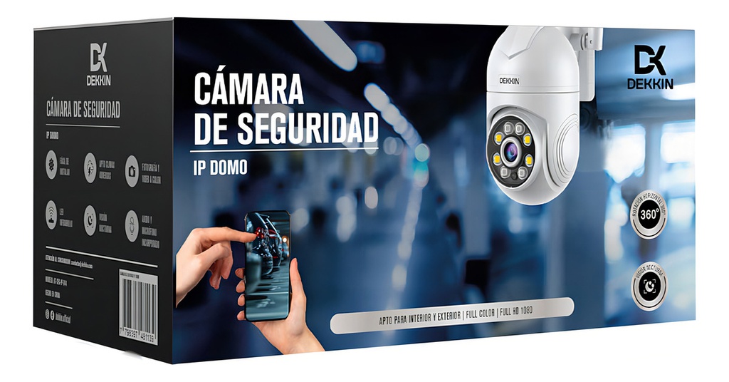 Camara Ip Dekkin Domo Wifi 1080p Seg-ip-044