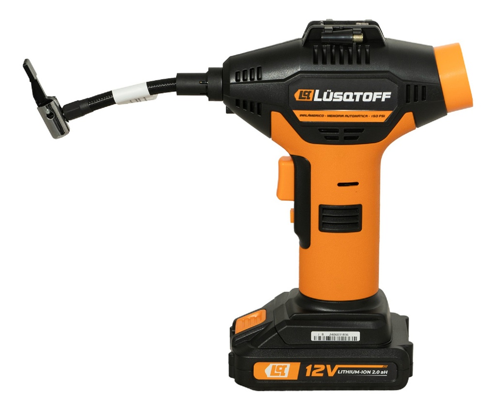 Inflador Compresor Inalambrico Bateria Lusqtoff Auto