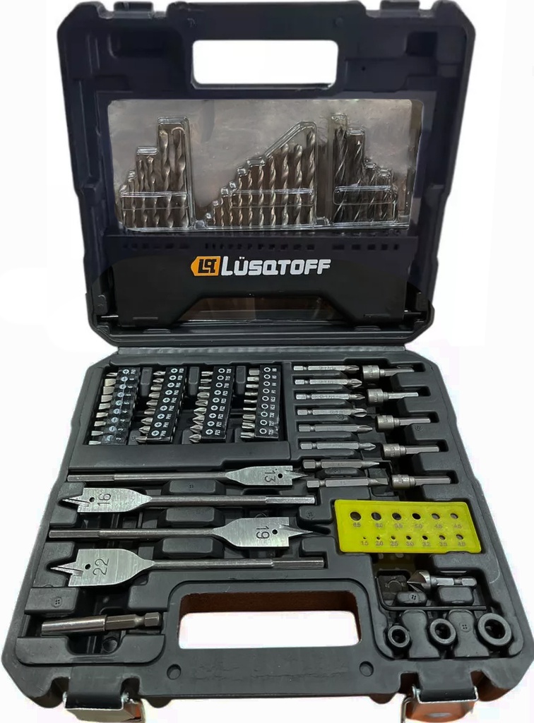 Juego De Brocas Y Acc Para Taladro Lusqtoff Jatl82-8 82 Pcs