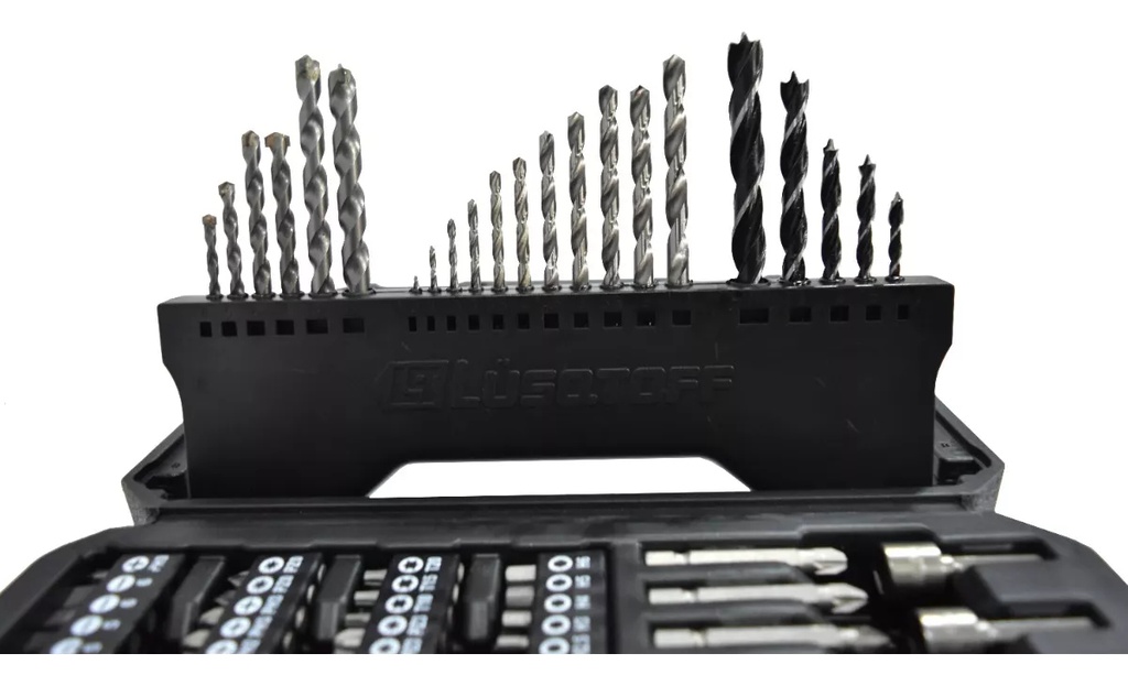 Juego De Brocas Y Acc Para Taladro Lusqtoff Jatl82-8 82 Pcs
