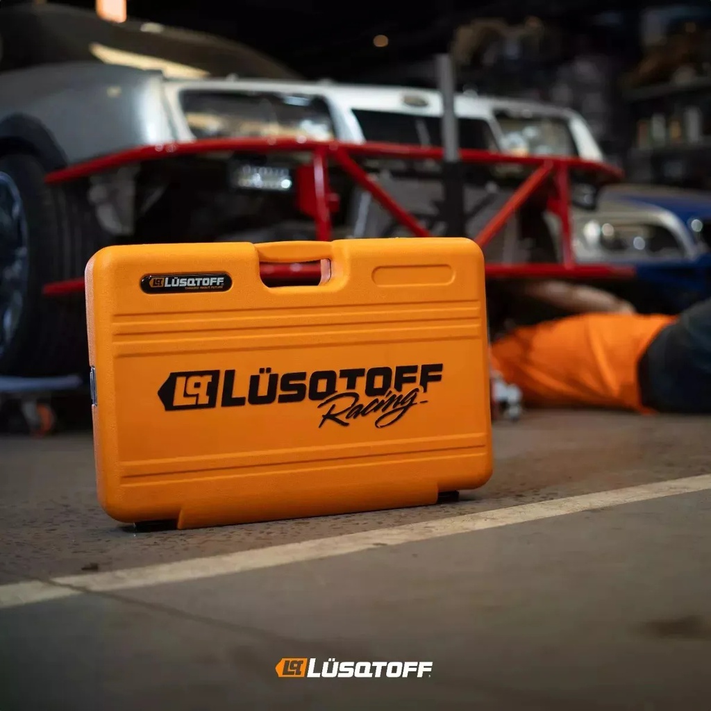 Juego Herramientas Lusqtoff 150pzs Racing Caja Set Tubos Color Naranja