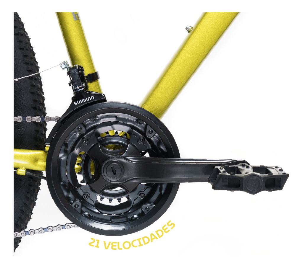 Bicicleta Rodado 29 Mint Delivery Montaña Urbana Talle M/l 21v 19 Economica Amarillo