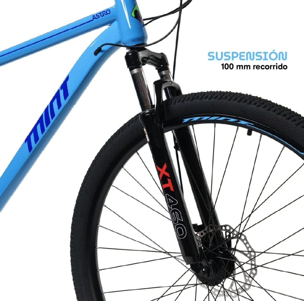 Bicicleta Mtb Mint Astro Talle M/l Rod 29 21 Velocidades Celeste M/l