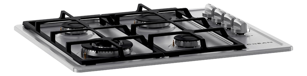 Anafe A Gas Drean 60cm Acero Inox 4 Hornallas Agdr60eia1 Acero Inoxidable