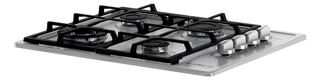 Anafe A Gas Drean 60cm Acero Inox 4 Hornallas Agdr60eia1 Acero Inoxidable