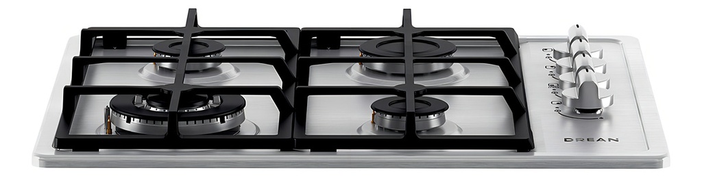 Anafe A Gas Drean 60cm Acero Inox 4 Hornallas Agdr60eia1 Acero Inoxidable